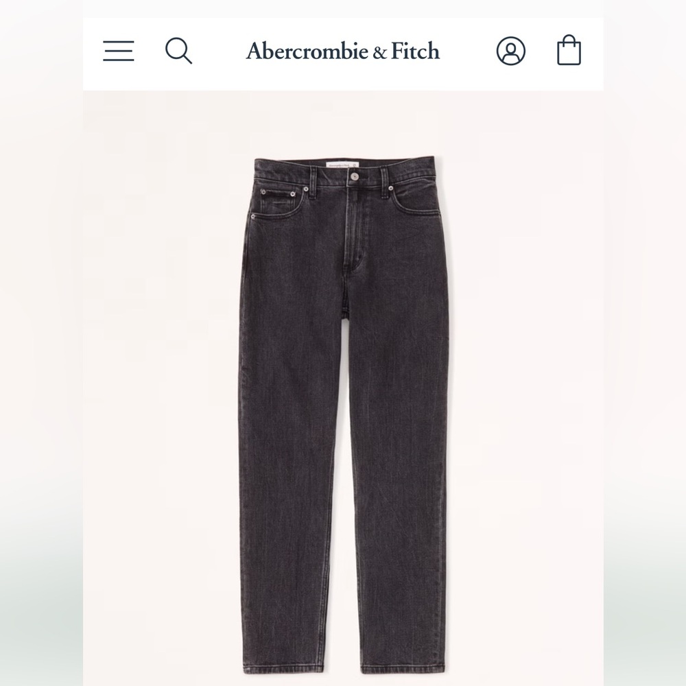 Abercrombie and Fitch High rise Mom Jean 26 short